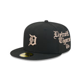 Detroit Tigers Gothic Lettering 59FIFTY Fitted Hat