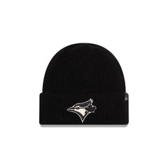 Toronto Blue Jays Woolen Black Short Cuff Knit Beanie Hat