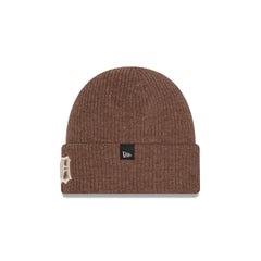 Detroit Tigers Woolen Tan Short Cuff Knit Beanie Hat