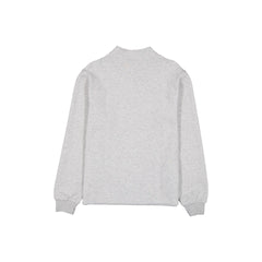 Atlanta Braves Logo Essentials Heather Gray Quarter Zip