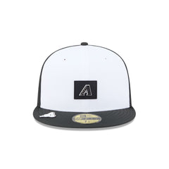 Arizona Diamondbacks 2026 Clubhouse Black & White 59FIFTY Fitted Hat