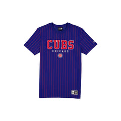 Chicago Cubs Throwback Pinstripe Varsity T-Shirt