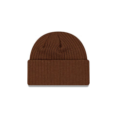 Los Angeles Dodgers Wide Cuff Brown Beanie Hat