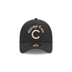 Chicago Cubs Gothic Lettering 9FORTY A-Frame Snapback Hat