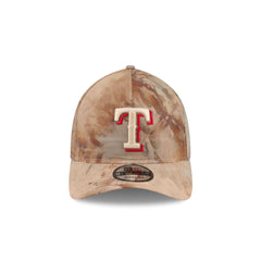 Texas Rangers Washed Nylon Brown 9TWENTY A-Frame Adjustable Hat